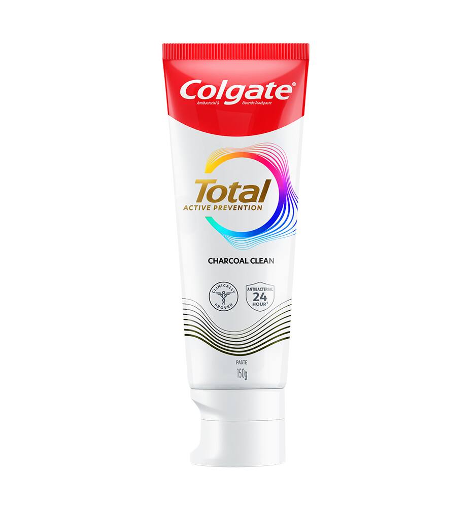 Colgate total active protection charcoal clean toothpaste