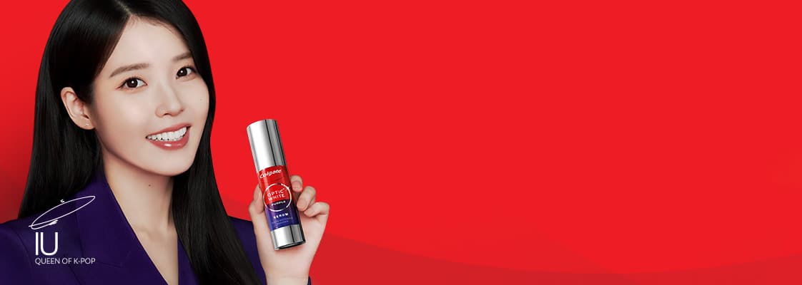 IU queen of k-pop using optic white purple serum